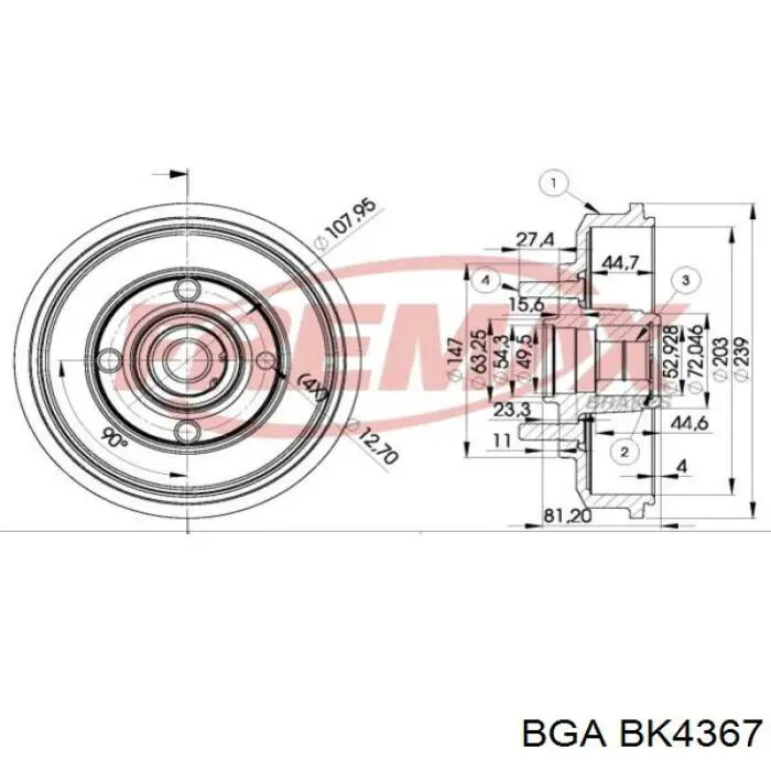 Comprar BK4367 BGA Tornillos de culata