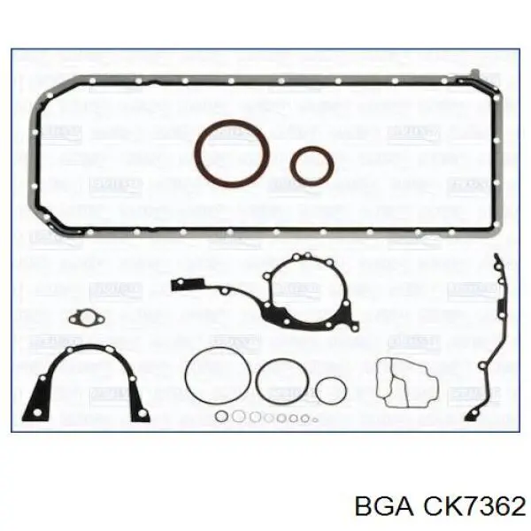 CK7362 BGA juego completo de juntas, motor, inferior