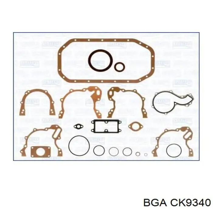 CK9340 BGA juego completo de juntas, motor, inferior