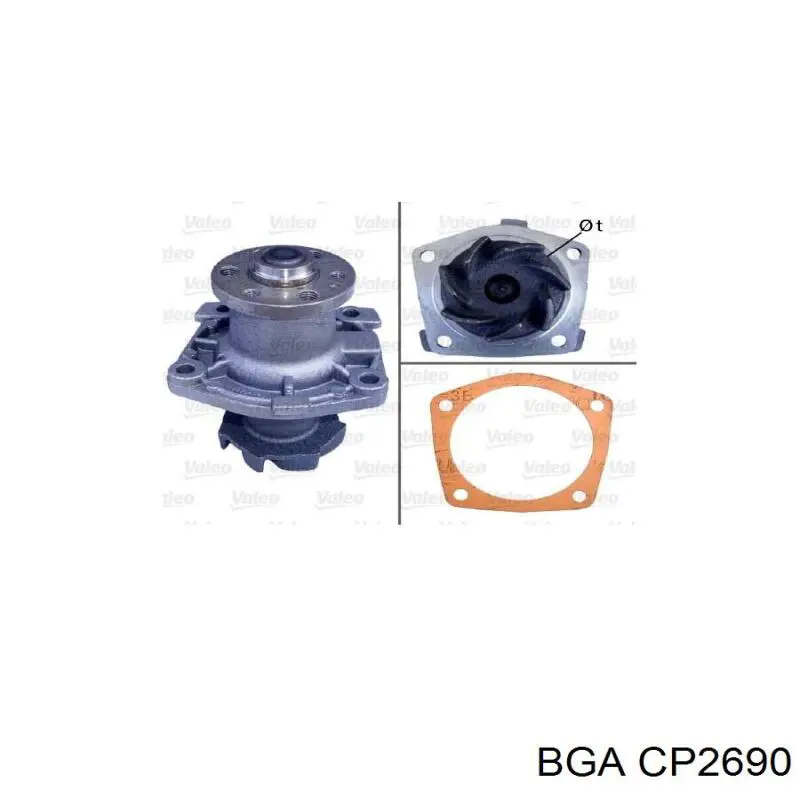 Bomba de agua 71737971 Fiat/Alfa/Lancia