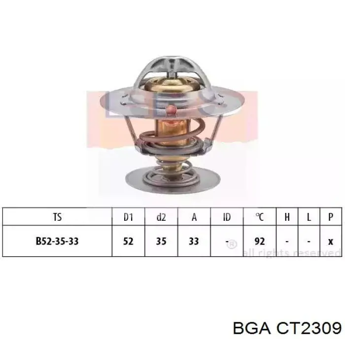 Termostato BGA CT2309 precio, desde 8,47 EUR