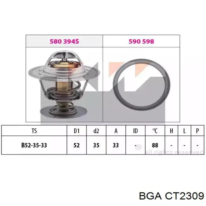Comprar CT2309 BGA Termostato