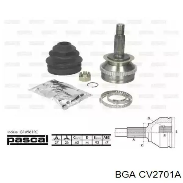 CV2701A BGA junta homocinética exterior delantera