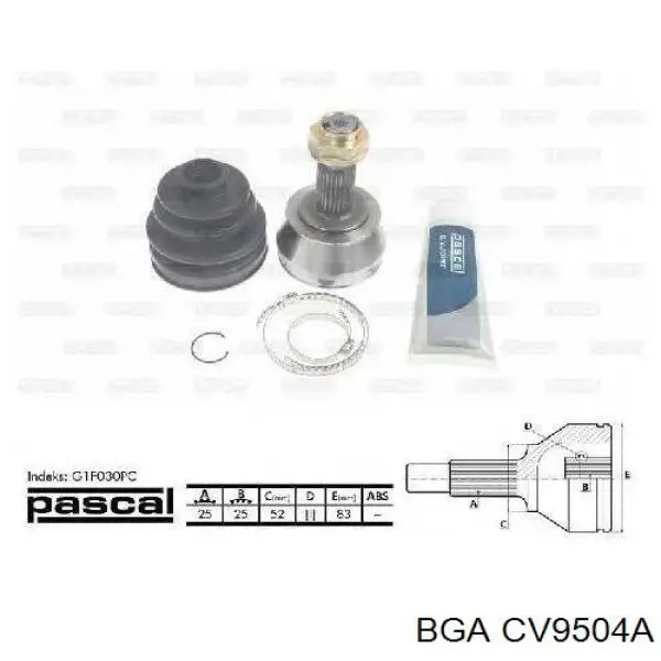 CV9504A BGA Junta homocinética