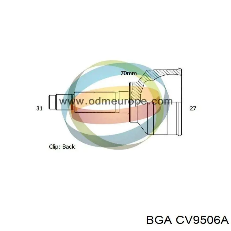 Junta homocinética exterior delantera BGA CV9506A precio, desde 31,35 EUR