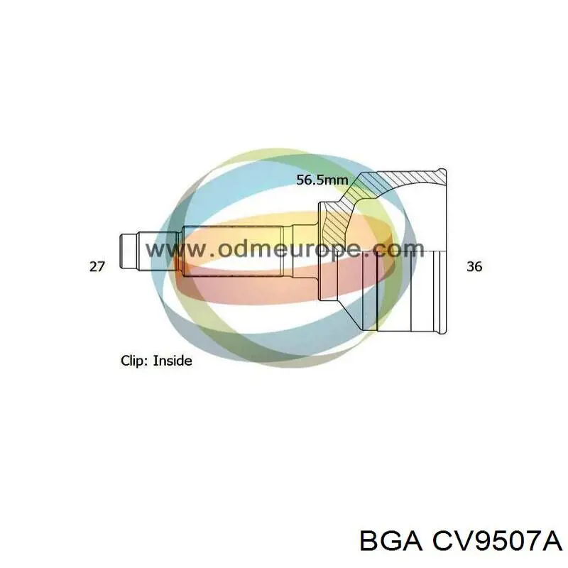 CV9507A BGA Junta homocinética