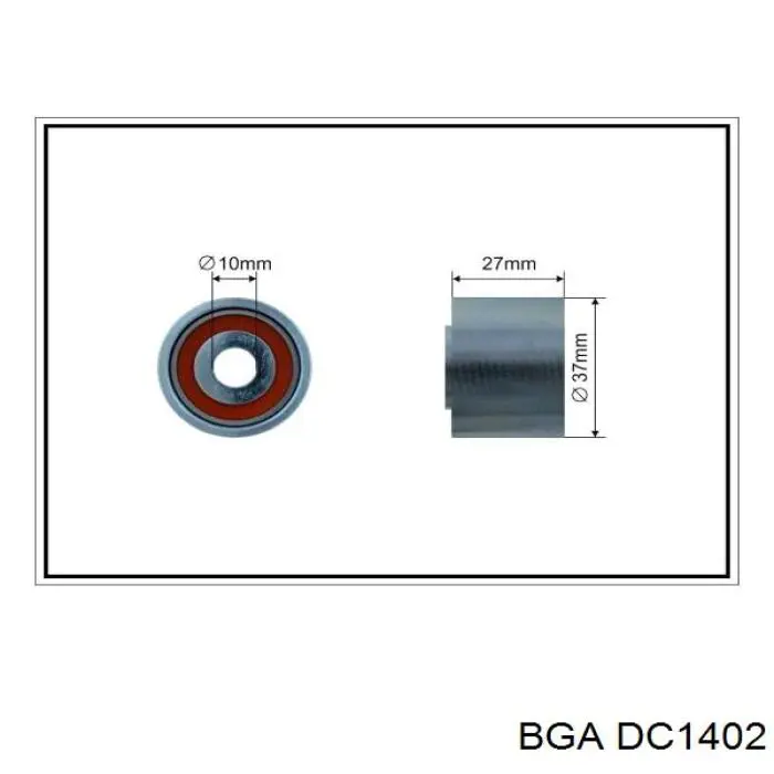 DC1402 BGA polea inversión / guía, correa poli v