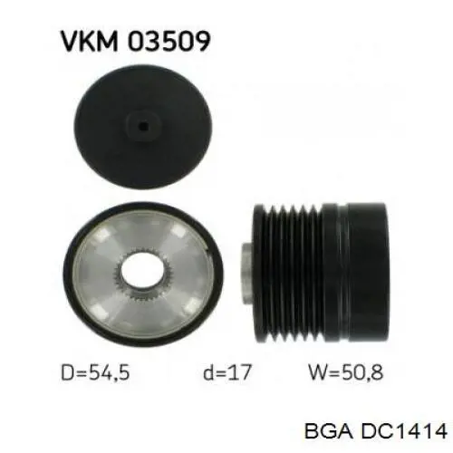 Polea rueda libre BGA DC1414 precio, desde 41,59 EUR