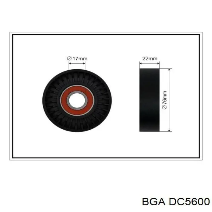 DC5600 BGA polea tensora correa poli v
