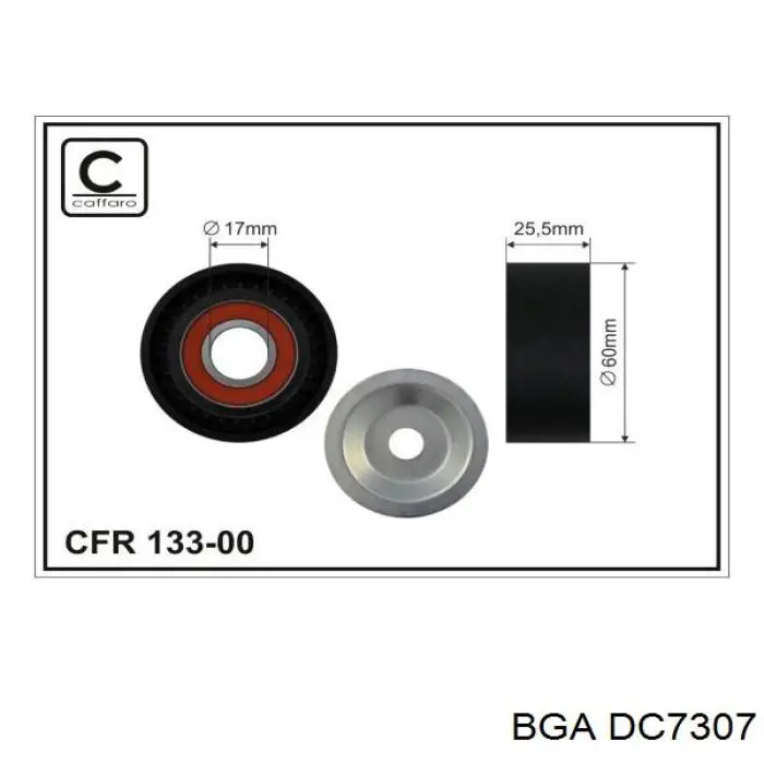 DC7307 BGA tensor de correa poli v