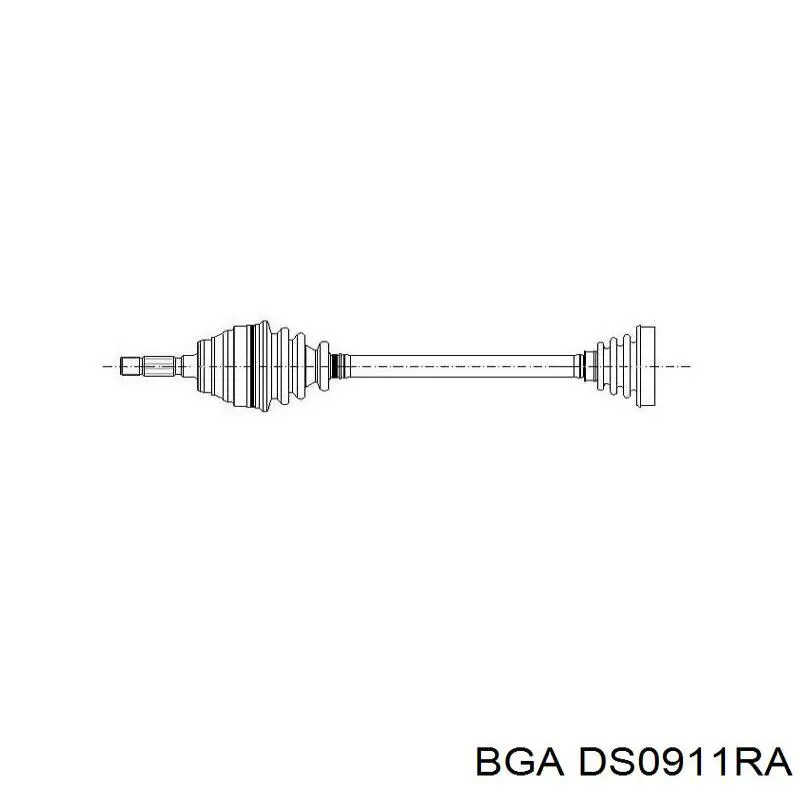 DS0911RA BGA árbol de transmisión delantero derecho
