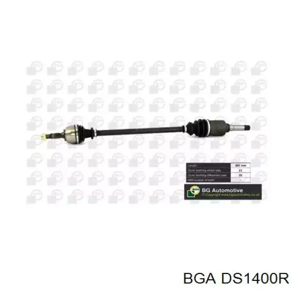 DS1400R BGA árbol de transmisión delantero derecho