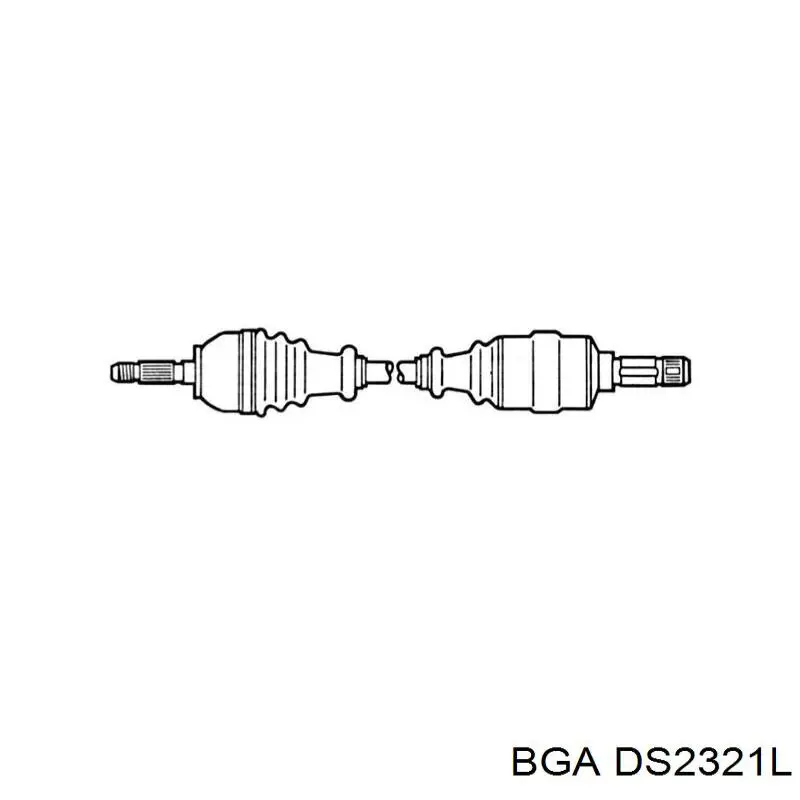 Semieje delantero izquierdo BGA DS2321L precio, desde 38,25 EUR