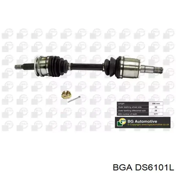 Semieje delantero izquierdo BGA DS6101L precio, desde 107,07 EUR