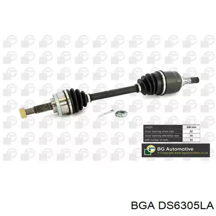 Semieje delantero izquierdo BGA DS6305LA precio, desde 103,95 EUR