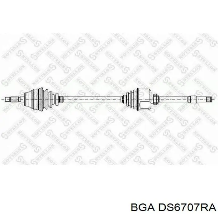 DS6707RA BGA árbol de transmisión delantero derecho