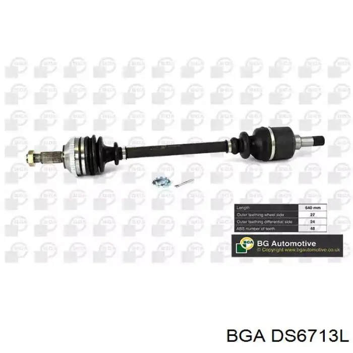 Semieje delantero izquierdo BGA DS6713L precio, desde 98,30 EUR