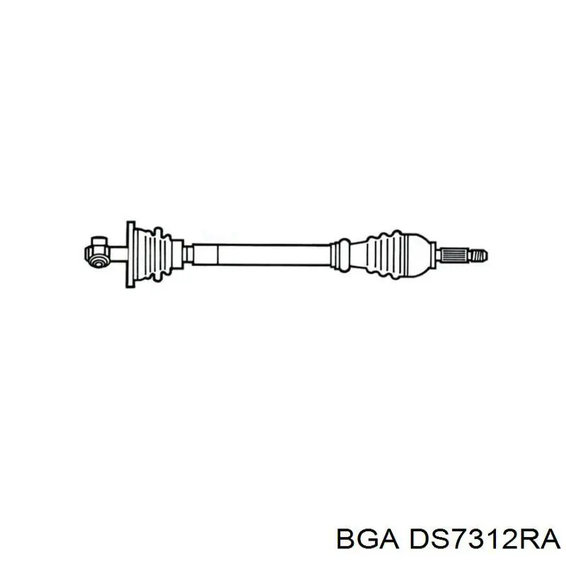 Semieje delantero derecho BGA DS7312RA precio, desde 129,23 EUR