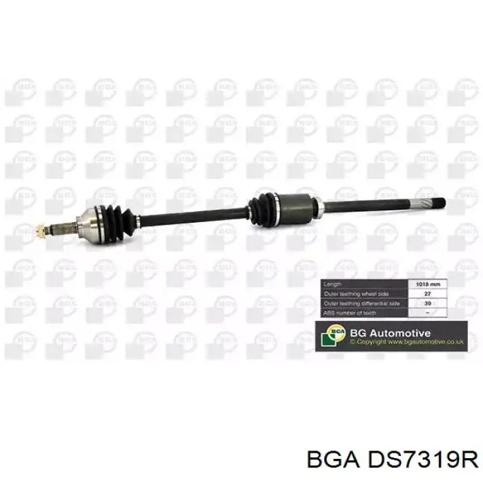 Semieje delantero derecho BGA DS7319R precio, desde 95,29 EUR