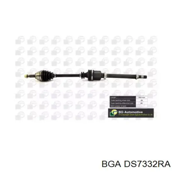 Semieje delantero derecho BGA DS7332RA precio, desde 87,30 EUR