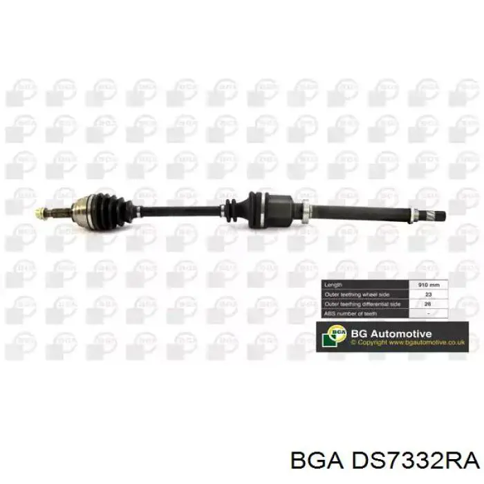 DS7332RA BGA Semieje delantero derecho