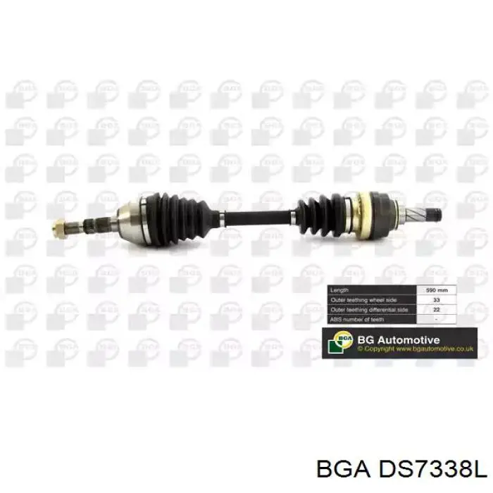 BGA DS7338L BGA árbol de transmisión delantero izquierdo