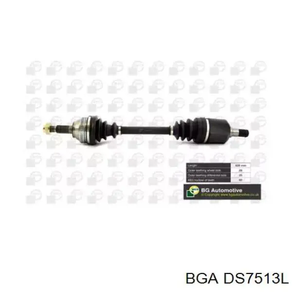 DS7513L BGA árbol de transmisión delantero izquierdo