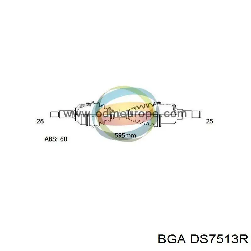 Semieje delantero derecho BGA DS7513R precio, desde 111,76 EUR