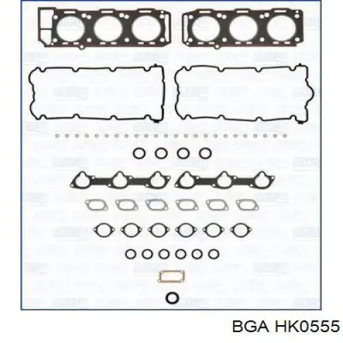 HK0555 BGA juego de juntas de motor, completo, superior