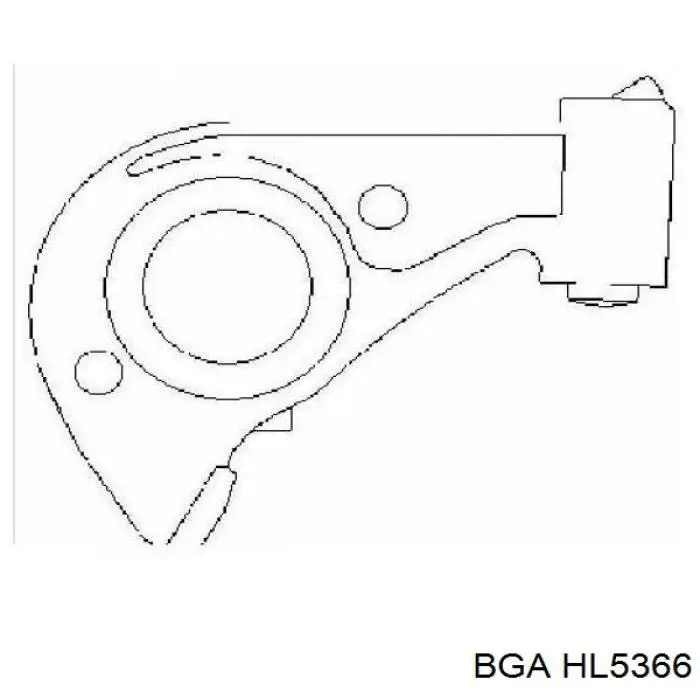 HL5366 BGA palanca oscilante, distribución del motor, lado de admisión
