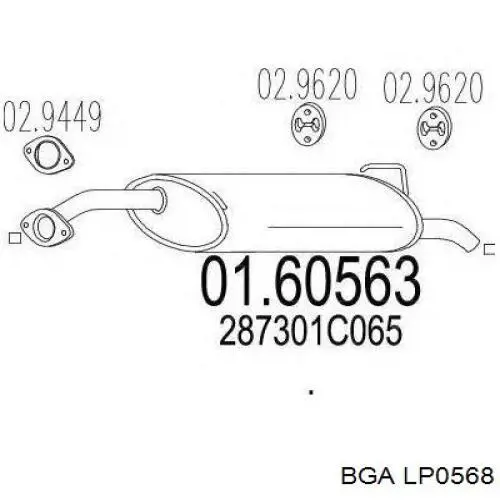 LP0568 BGA bomba de aceite