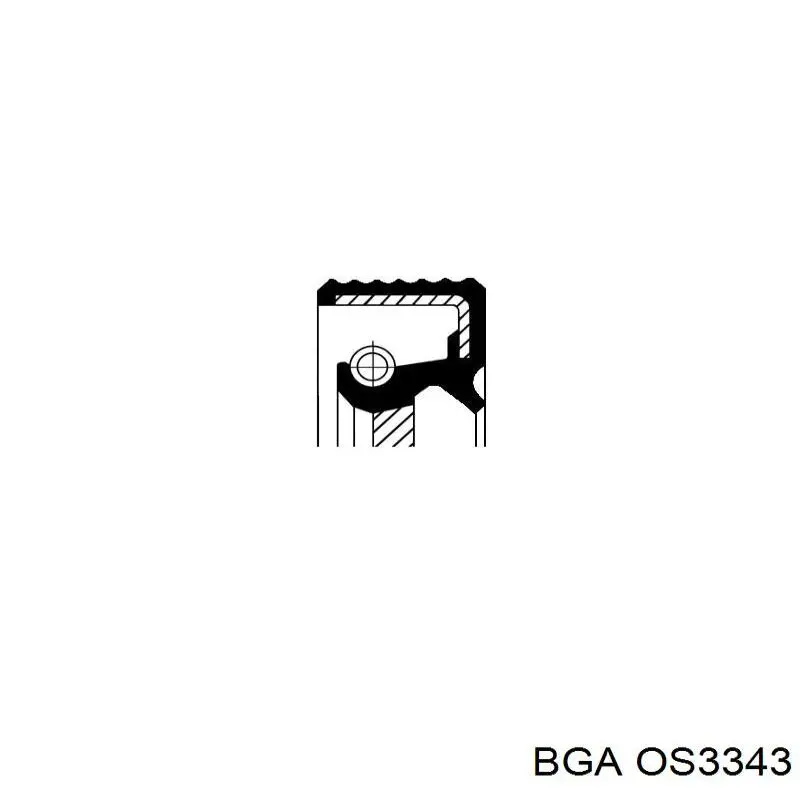 Retén de cigüeñal OS3343 BGA