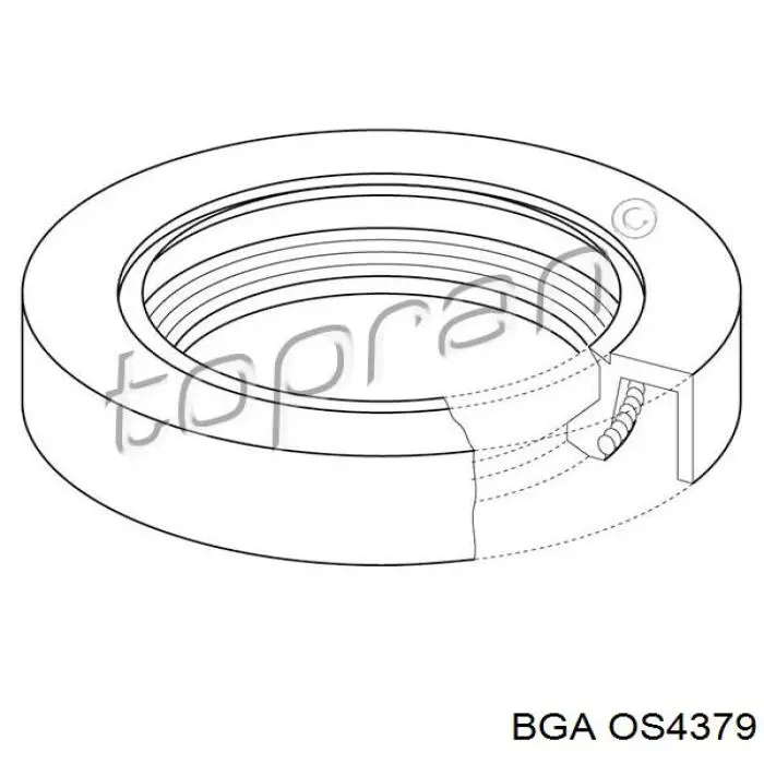OS4379 BGA anillo retén, árbol de levas