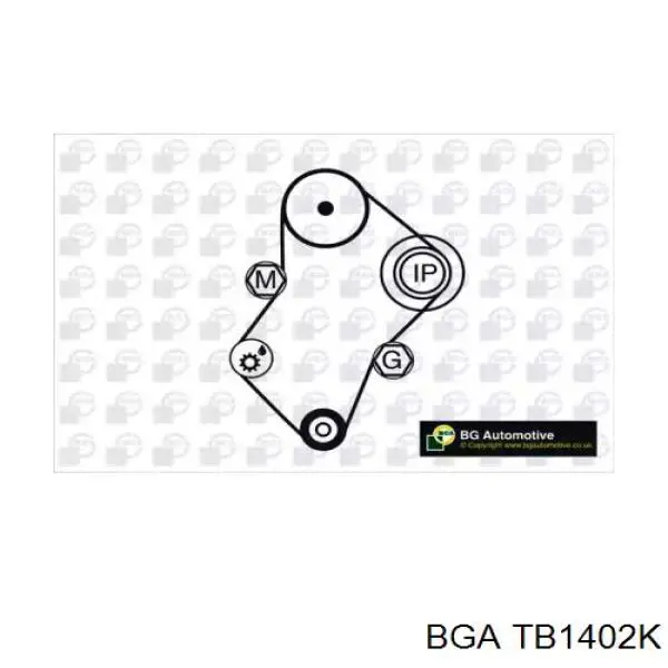 TB1402K BGA kit de correa de distribución