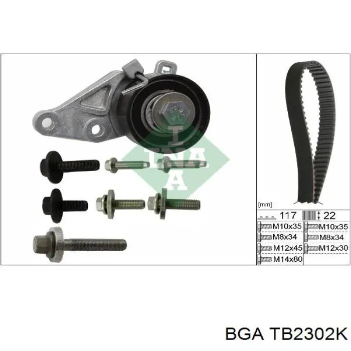 Comprar TB2302K BGA Kit de correa de distribución