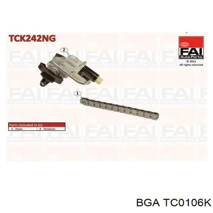TC0106K BGA cadena de distribución