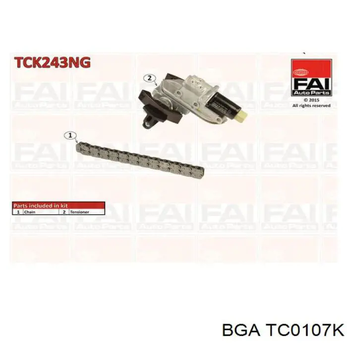 Kit de cadena de distribución BGA TC0107K precio, desde 225,68 EUR