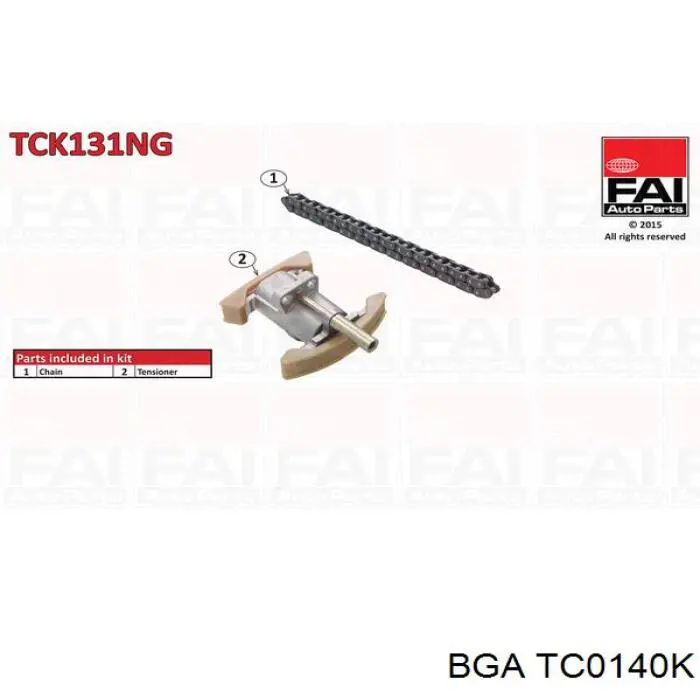 TC0140K BGA kit de cadenas de distribución