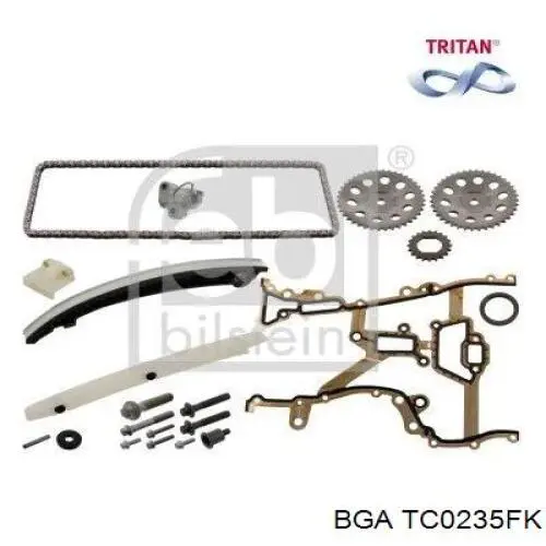 Kit de cadena de distribución BGA TC0235FK precio, desde 97,31 EUR