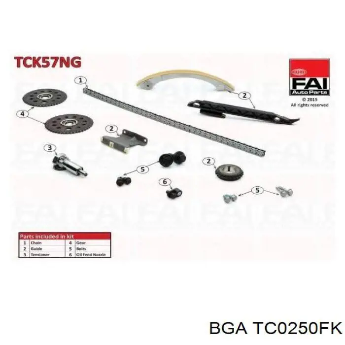 Kit de cadena de distribución BGA TC0250FK precio, desde 148,77 EUR