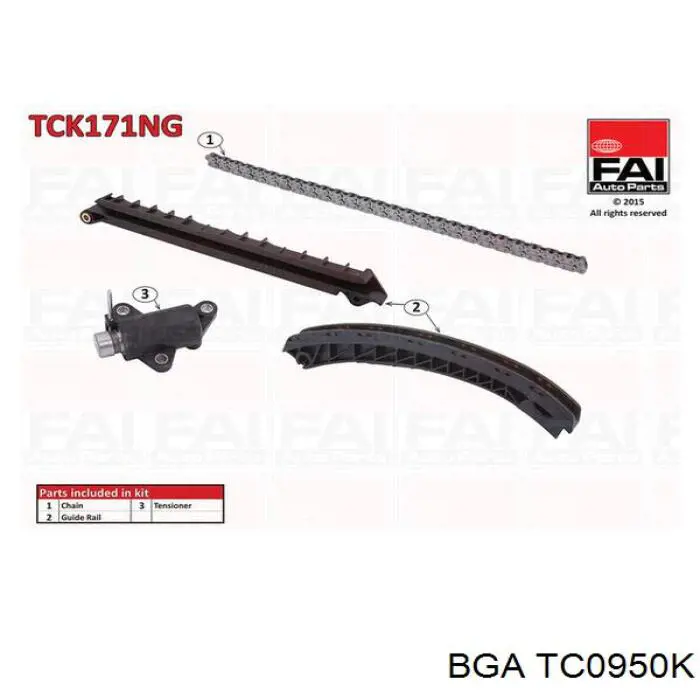 TC0950K BGA kit de cadenas de distribución