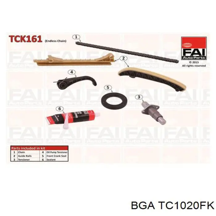 Kit de cadena de distribución BGA TC1020FK precio, desde 189,29 EUR