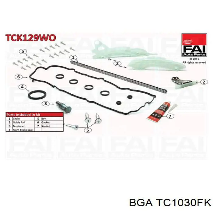 Kit de cadena de distribución BGA TC1030FK precio, desde 94,35 EUR
