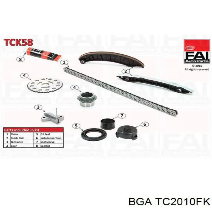 TC2010FK BGA kit de cadenas de distribución