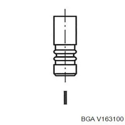 V163100 BGA válvula de admisión