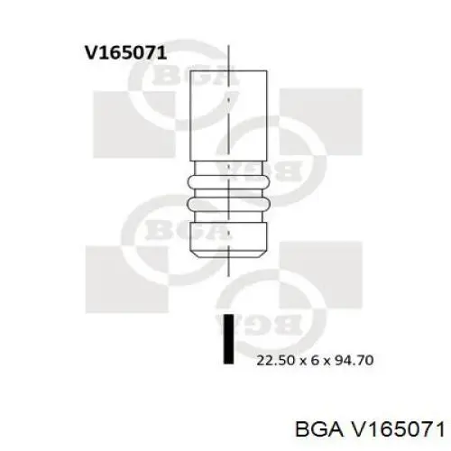 Válvula de escape BGA V165071 precio, desde 16,88 EUR