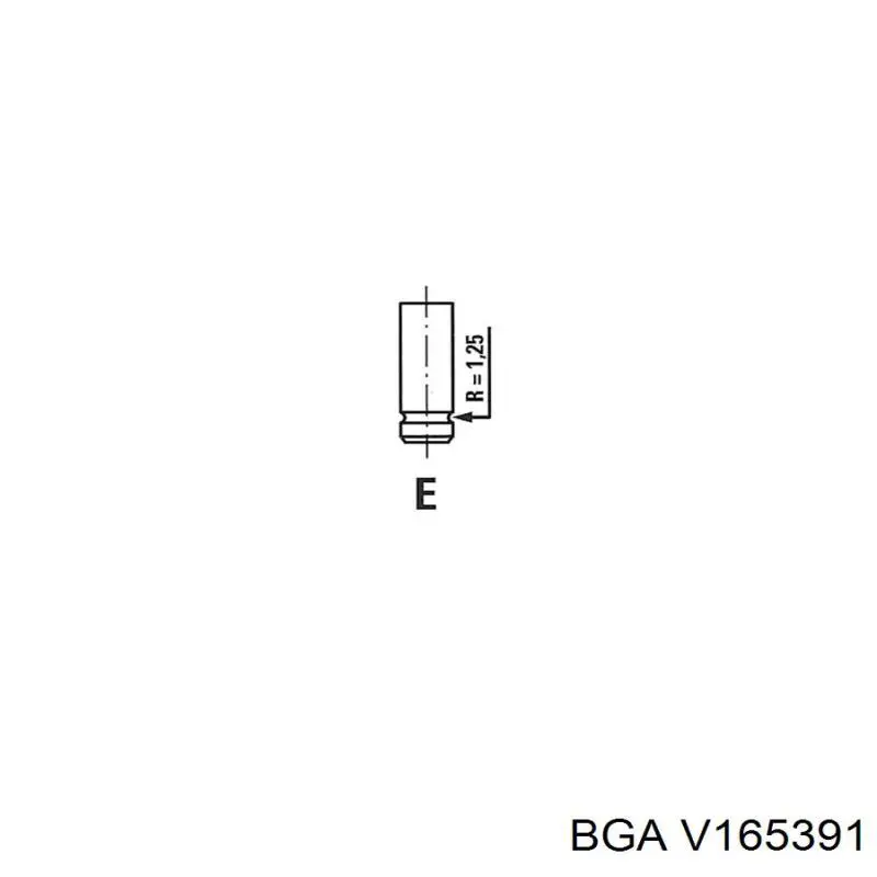 V165391 BGA válvula de escape