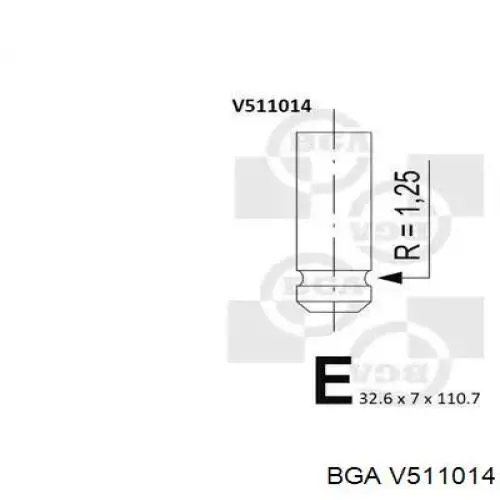 Válvula de escape BGA V511014 precio, desde 5,25 EUR