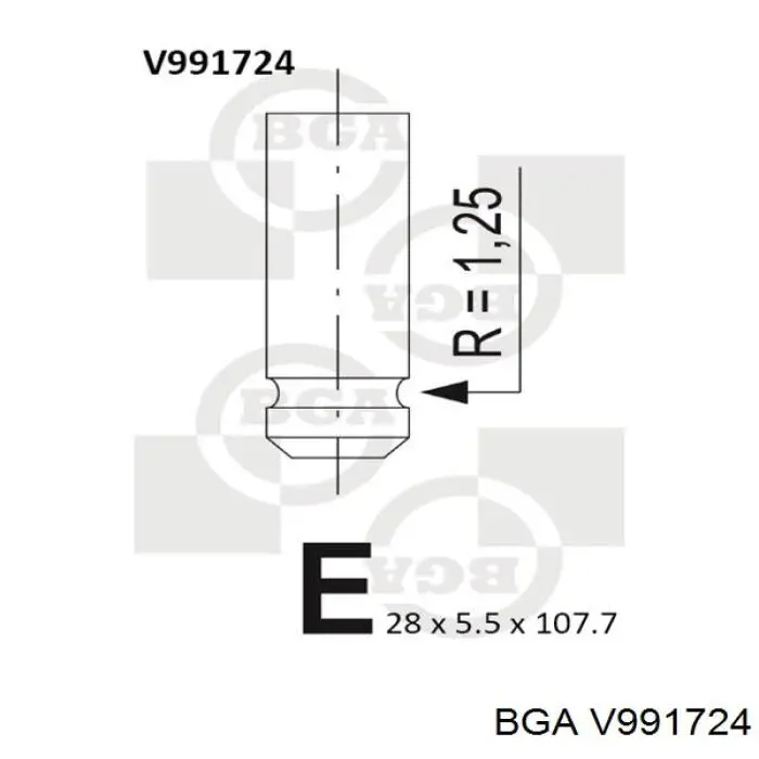 Válvula de escape BGA V991724 precio, desde 5,78 EUR