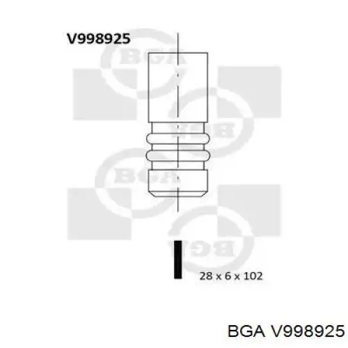 Válvula de escape BGA V998925 precio, desde 7,06 EUR